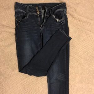 Rampage dark denim skinny jeans